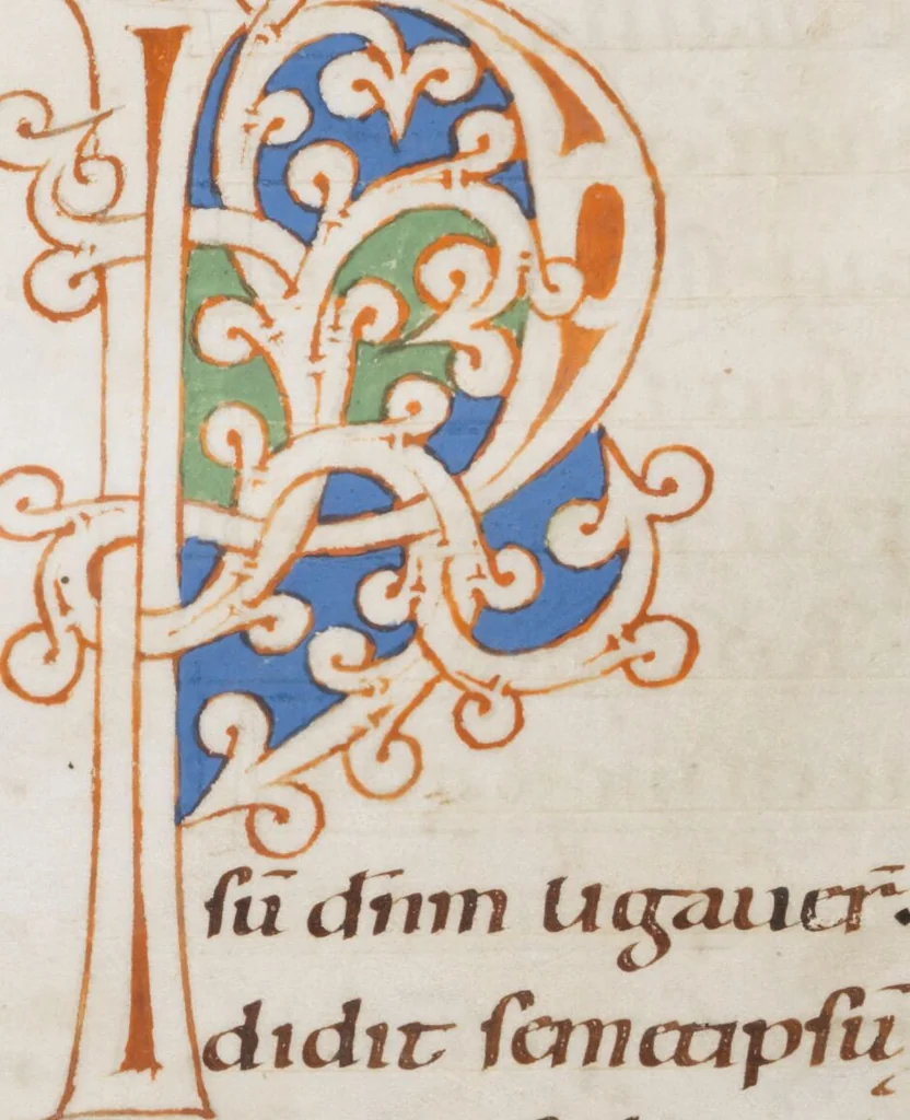An illustration from Augustinus, In Johannis evangelium tractatus, 1080, leaf 488