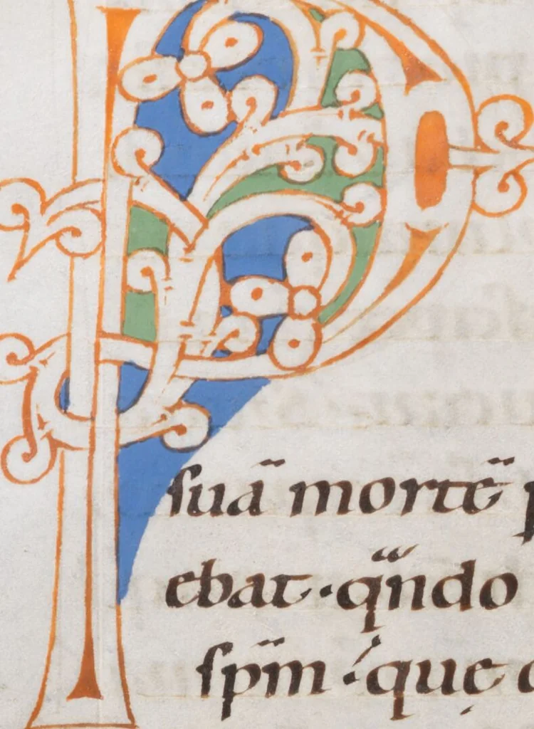 An illustration from Augustinus, In Johannis evangelium tractatus, 1080, leaf 508