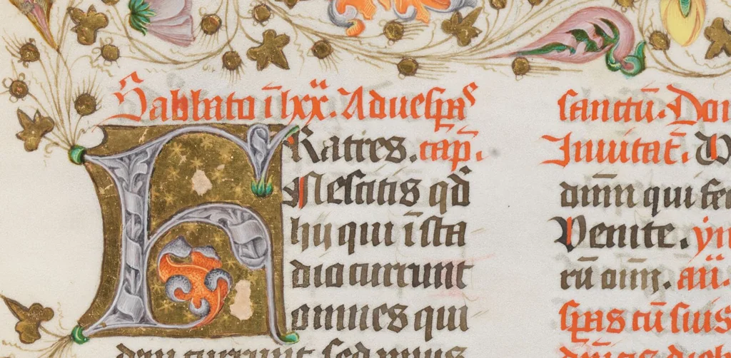 An illustration from Breviarium OFM (pars hiemalis), 1459, leaf 455