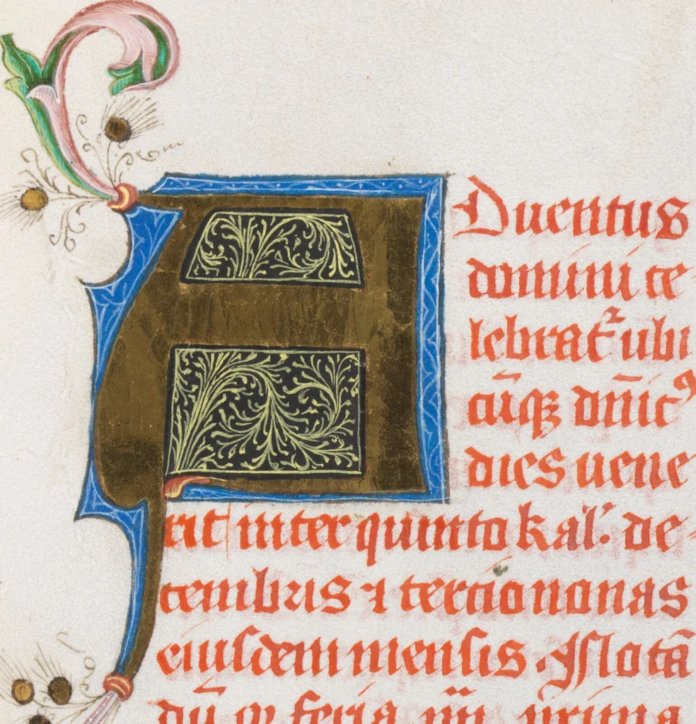 An illustration from Breviarium OFM (pars hiemalis), 1459, leaf 763
