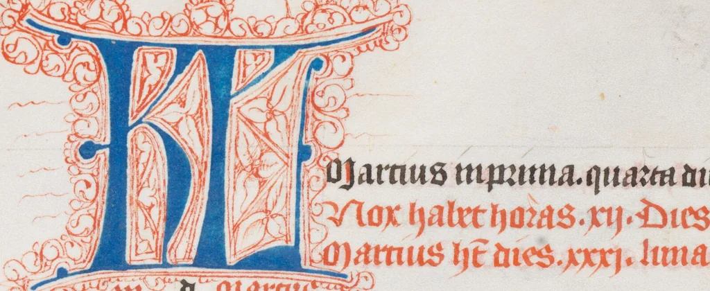 An illustration from Breviarium OFM (pars hiemalis), 1459, leaf 9