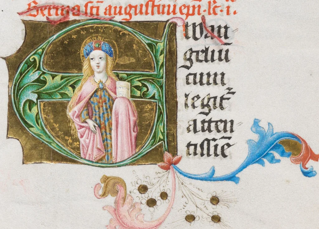 An illustration from Breviarium OFM (pars aestivalis), 1460, leaf 589