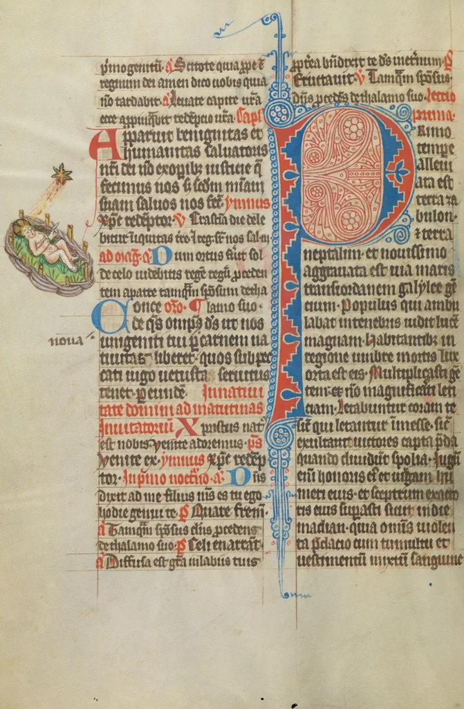 An illustration from Breviarium OFM, leaf 202