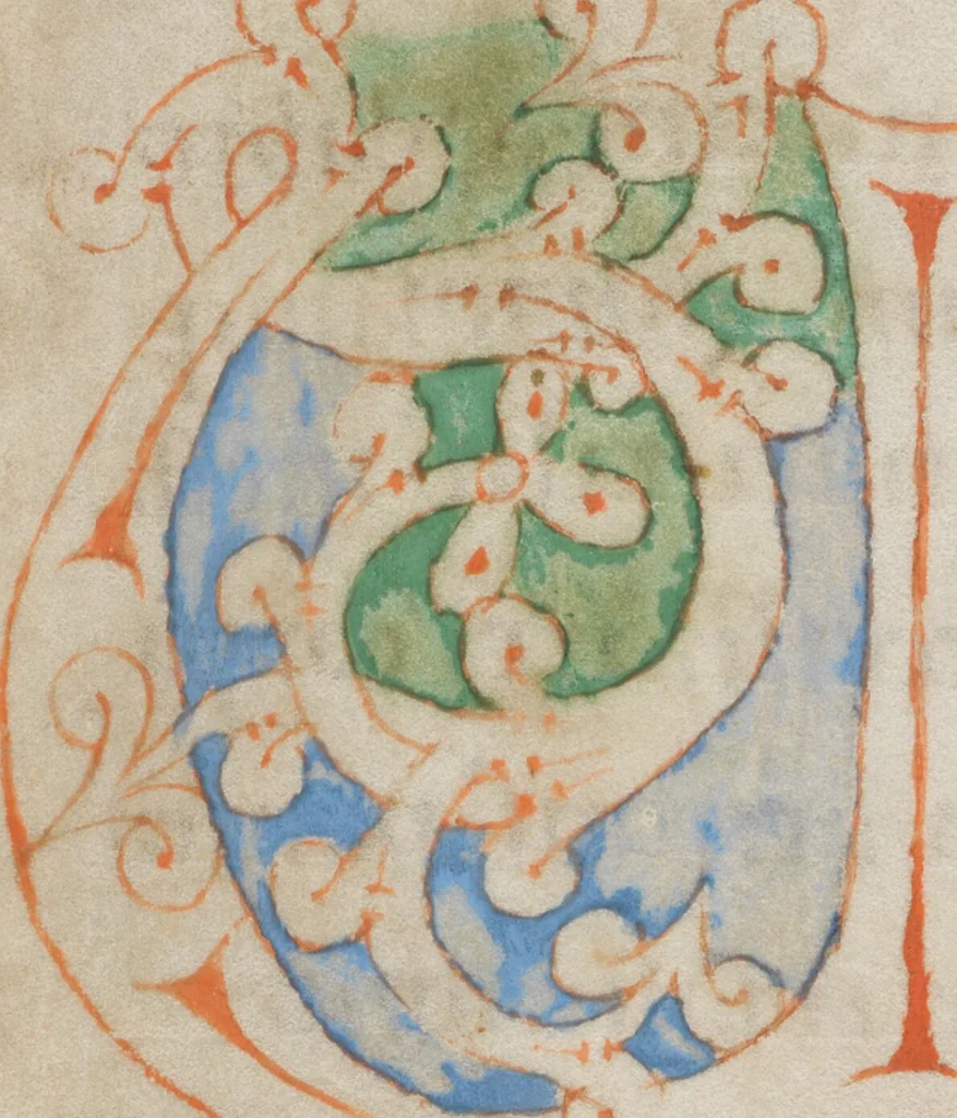 An illustration from Vitas Patrum, 1080, leaf 11