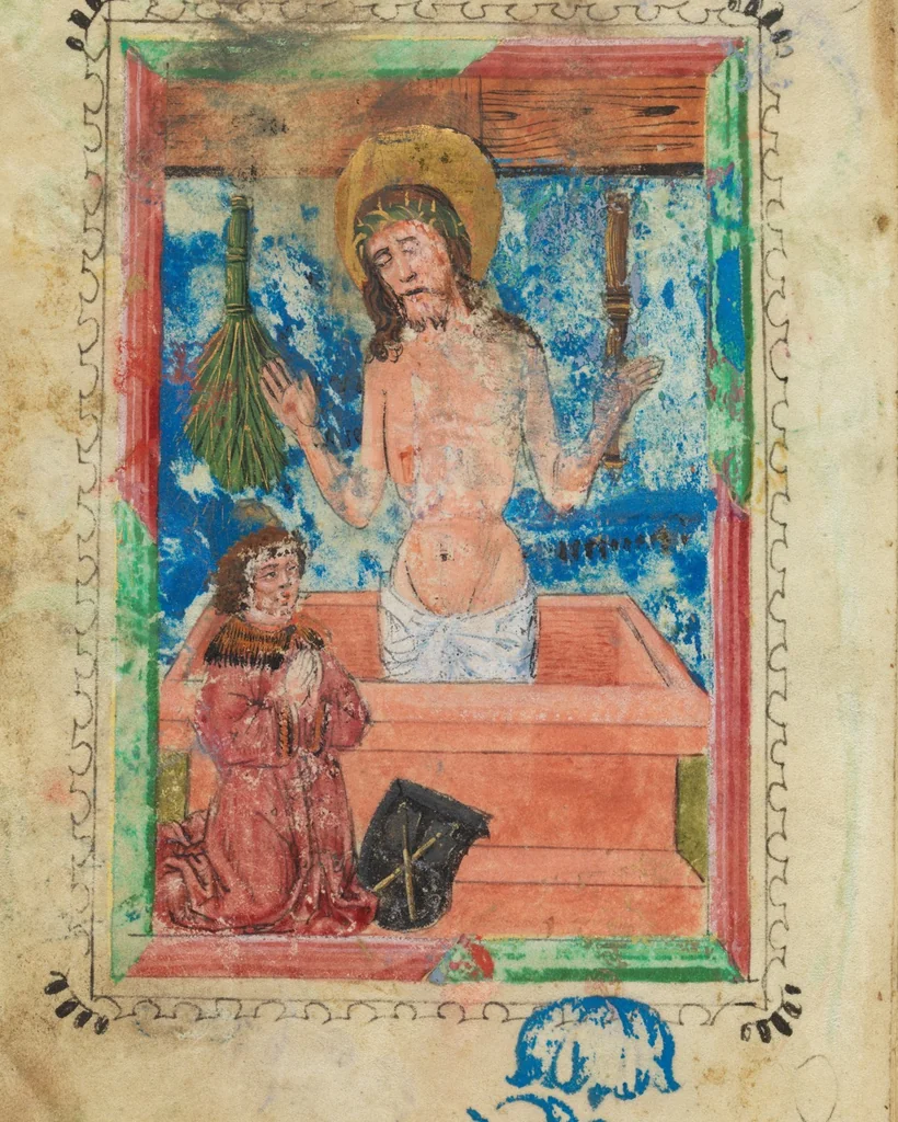 An illustration from Book of Hours, 1460, leaf 12