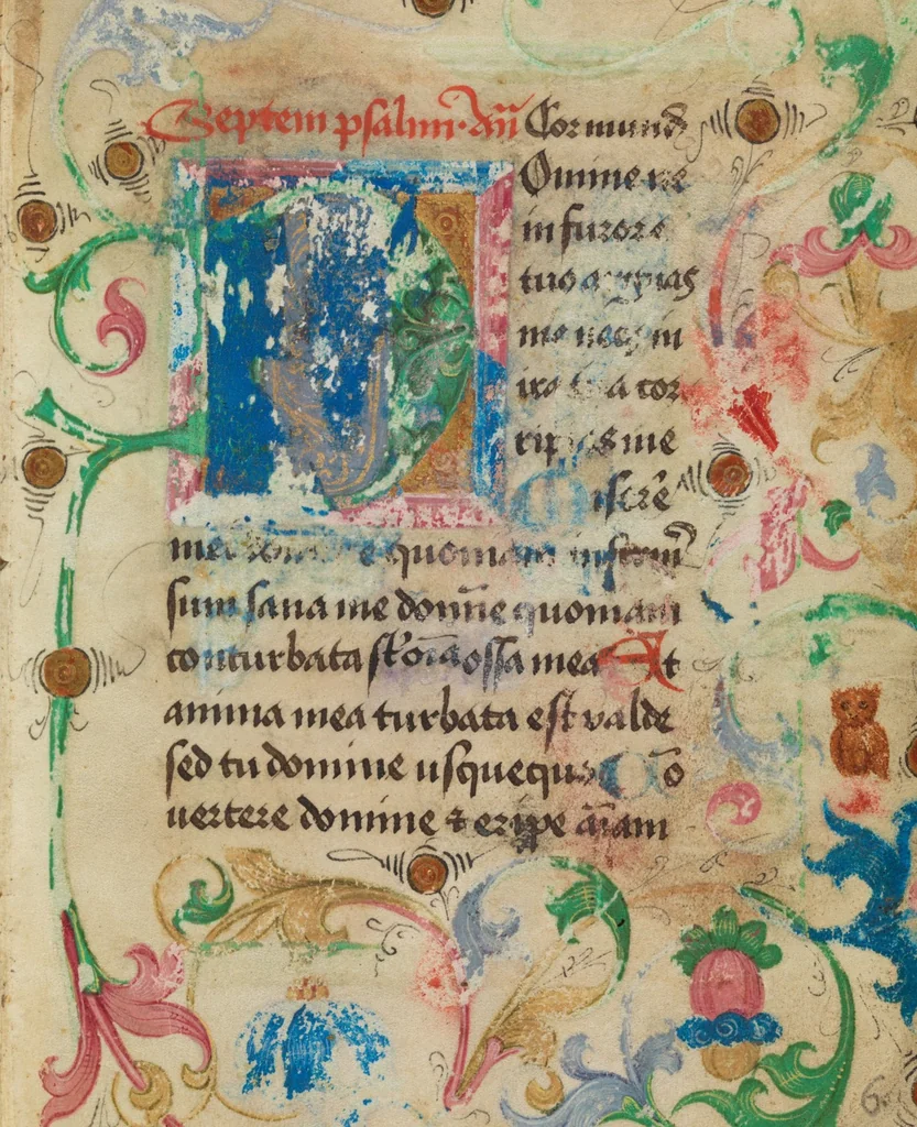 An illustration from Book of Hours, 1460, leaf 13