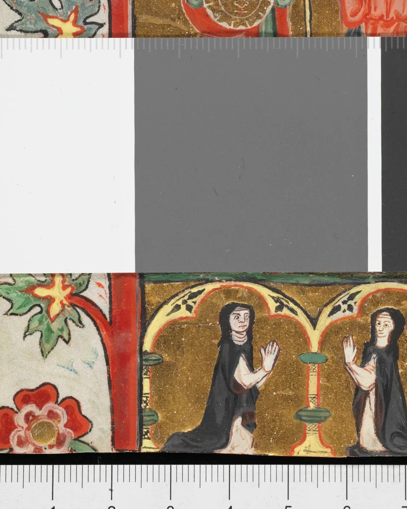 An illustration from Fragment with Madonna of the Apocalypse and John the Evangelist from the Gradual of St. Katharinental (Thurgau), 1312, leaf 3