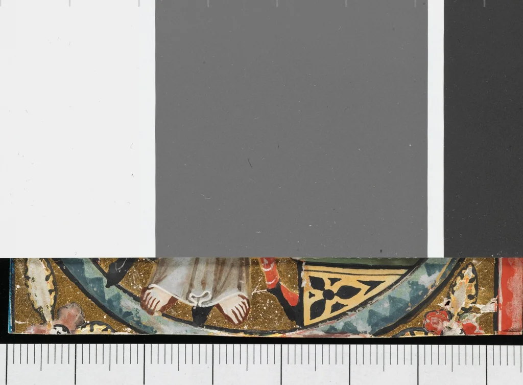 An illustration from Fragment with the Crucifixion from the Gradual of St. Katharinental (Thurgau), 1312, leaf 3