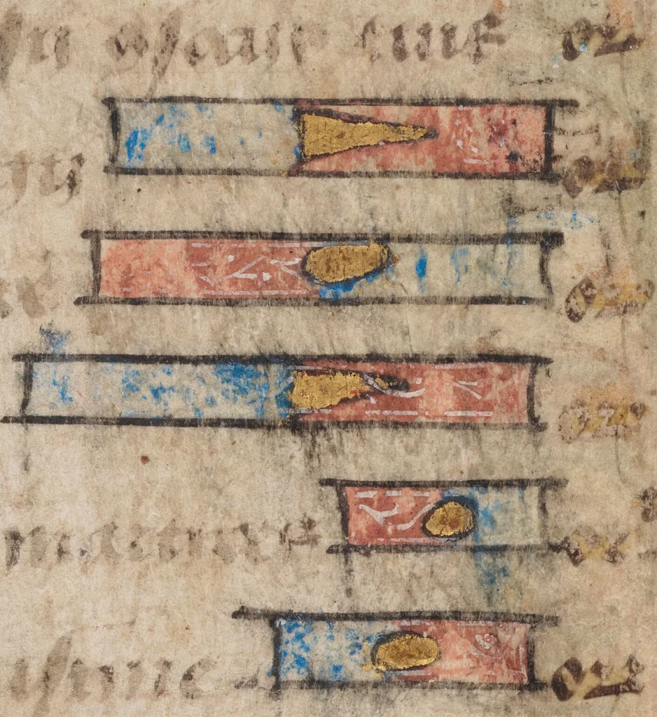 An illustration from Fragment from a Book of Hours, 1450, leaf 2