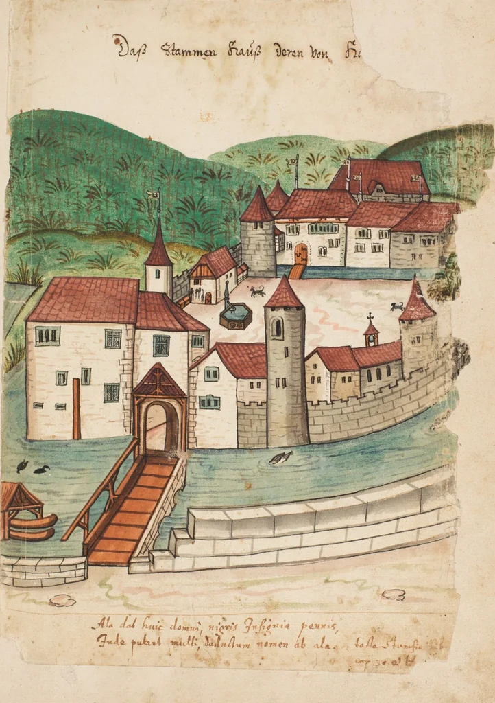 An illustration from The Housebook of the Lords of Hallwil, 1550, leaf 55