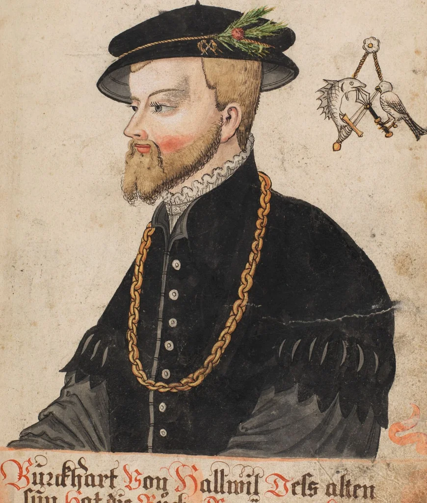 An illustration from The Housebook of the Lords of Hallwil, 1550, leaf 59
