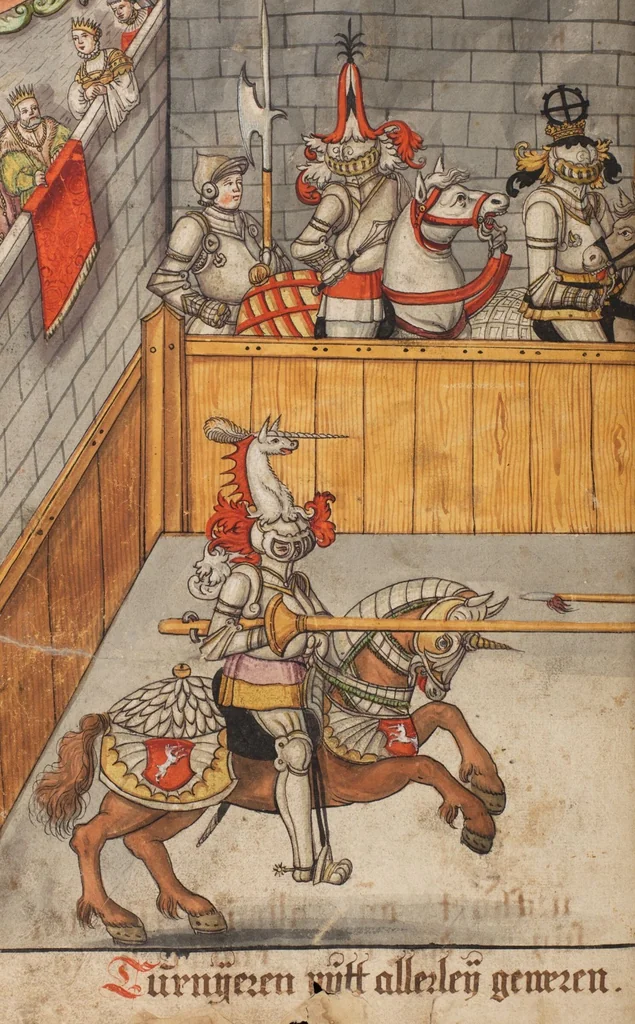An illustration from The Housebook of the Lords of Hallwil, 1550, leaf 60