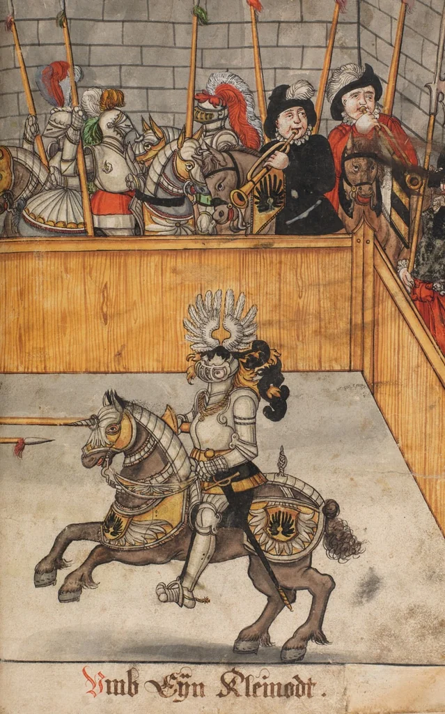 An illustration from The Housebook of the Lords of Hallwil, 1550, leaf 61