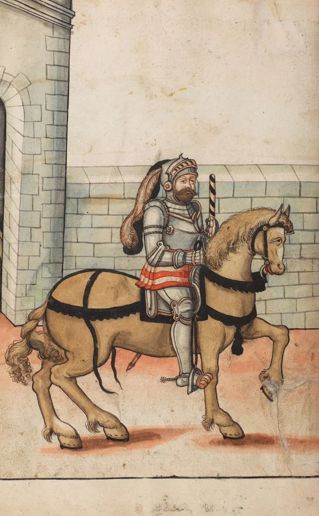 An illustration from The Housebook of the Lords of Hallwil, 1550, leaf 70