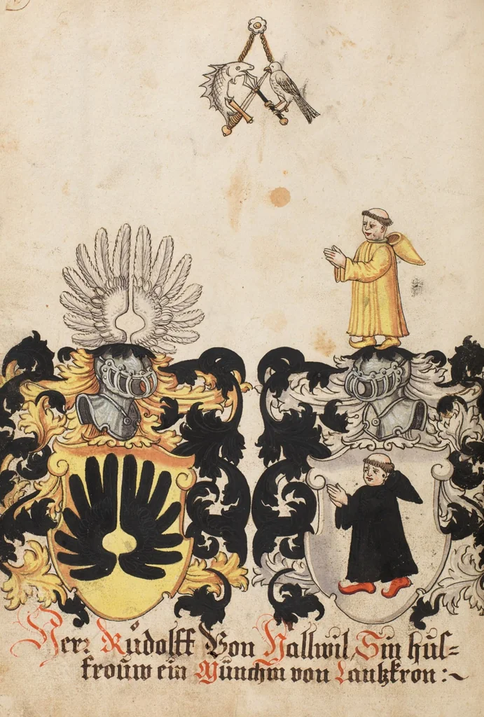 An illustration from The Housebook of the Lords of Hallwil, 1550, leaf 76