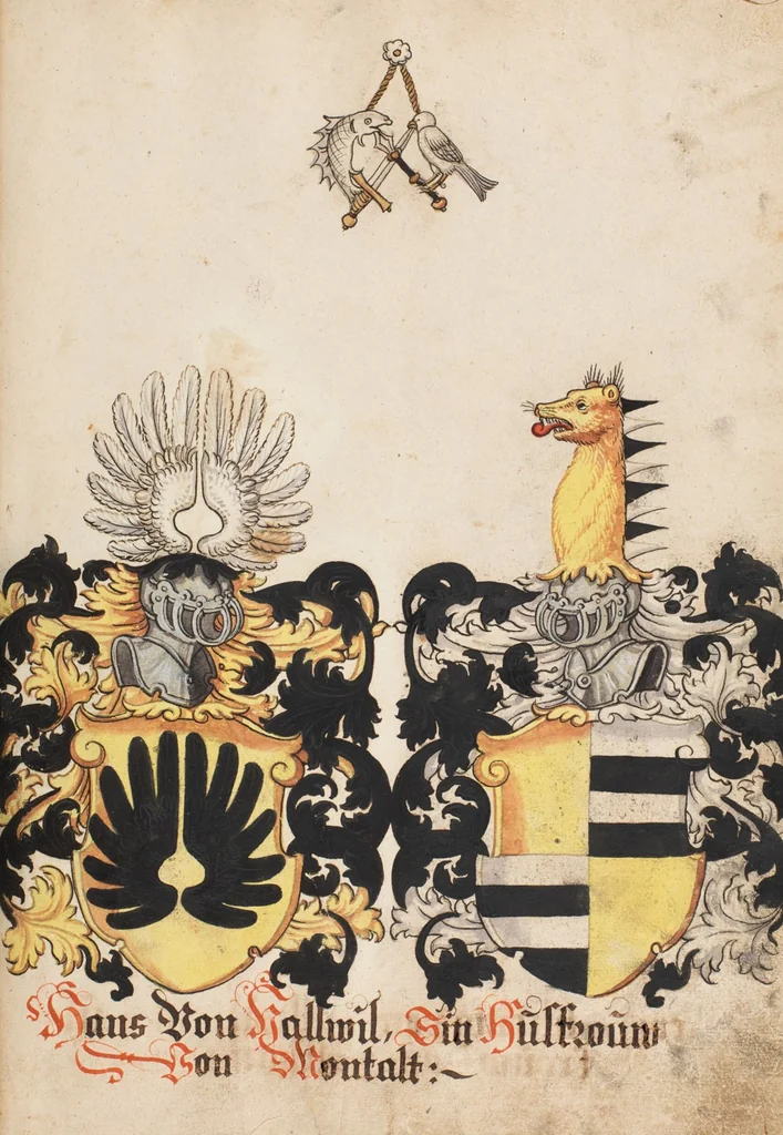 An illustration from The Housebook of the Lords of Hallwil, 1550, leaf 77
