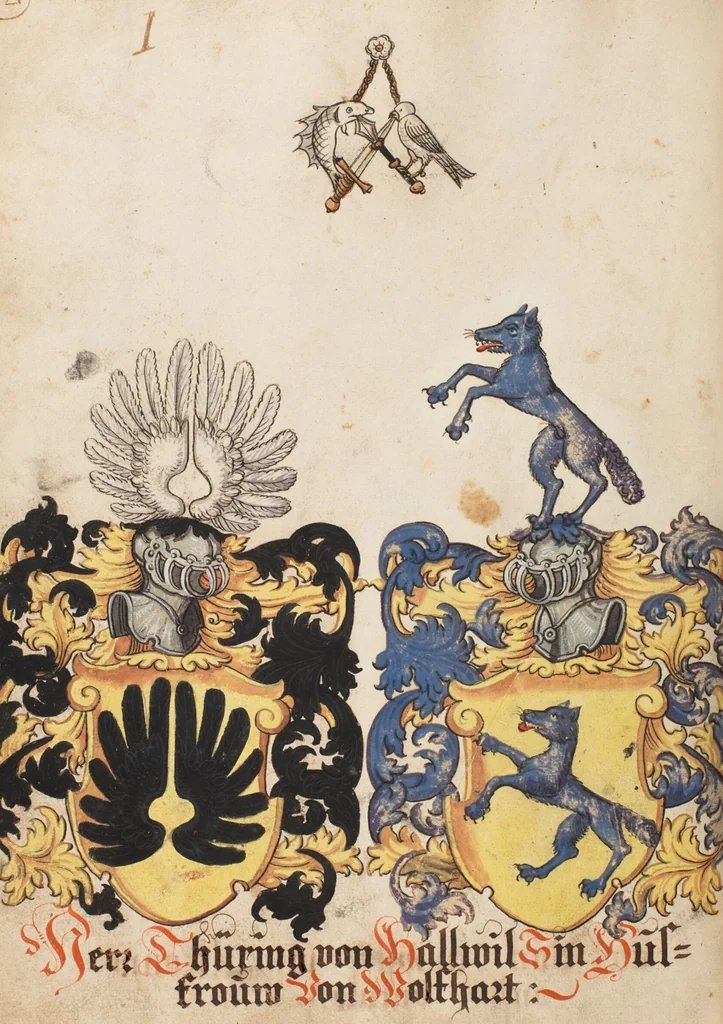 An illustration from The Housebook of the Lords of Hallwil, 1550, leaf 78