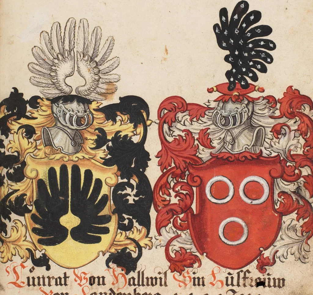An illustration from The Housebook of the Lords of Hallwil, 1550, leaf 79