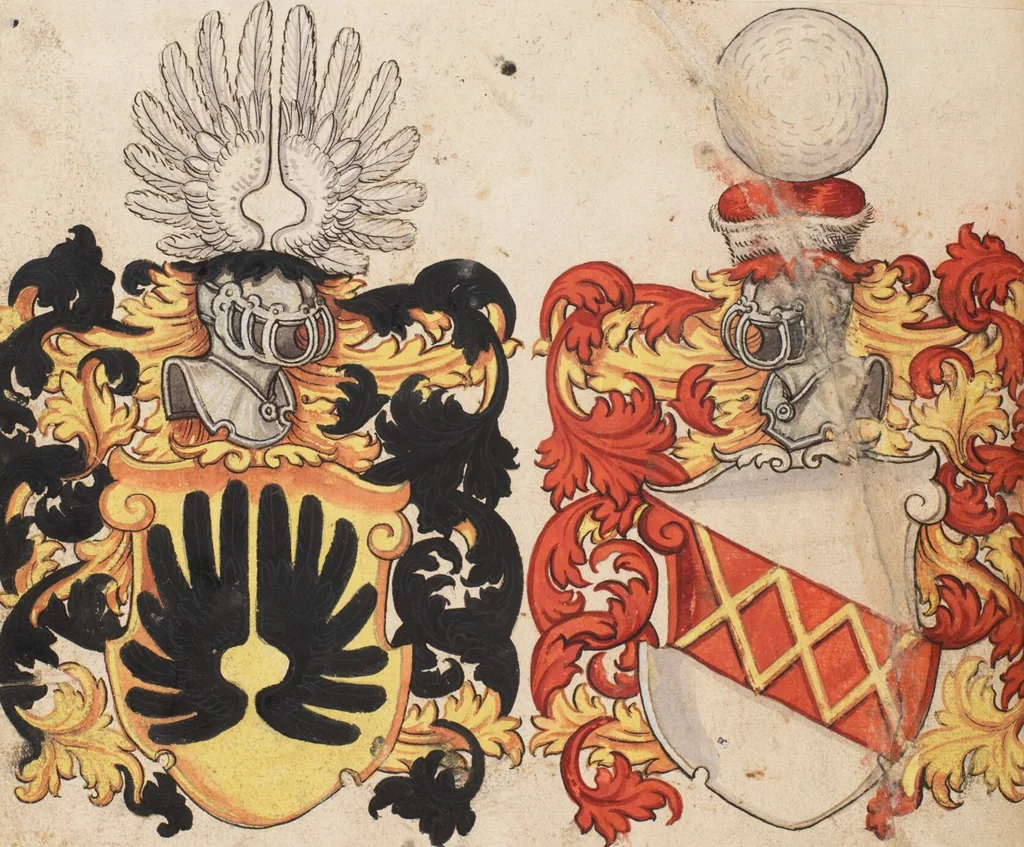 An illustration from The Housebook of the Lords of Hallwil, 1550, leaf 86