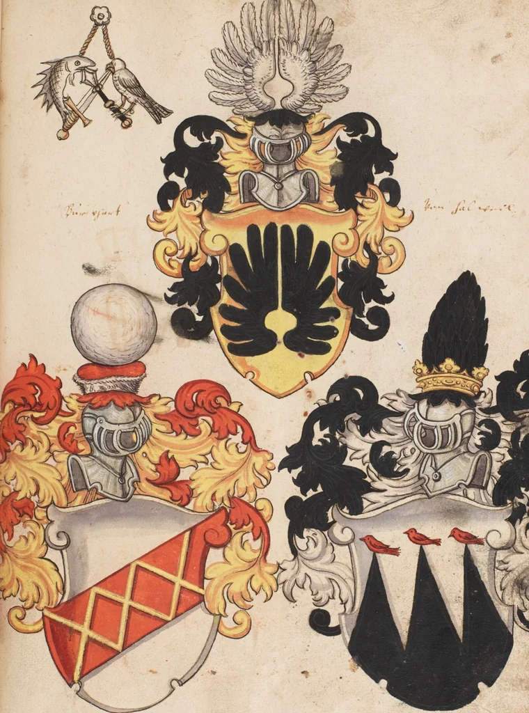 An illustration from The Housebook of the Lords of Hallwil, 1550, leaf 87