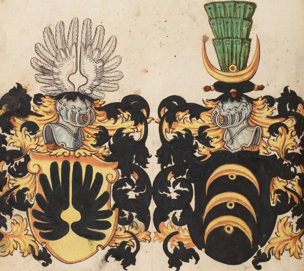 An illustration from The Housebook of the Lords of Hallwil, 1550, leaf 88