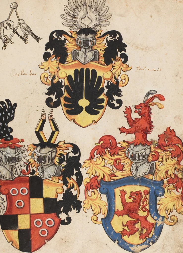 An illustration from The Housebook of the Lords of Hallwil, 1550, leaf 89
