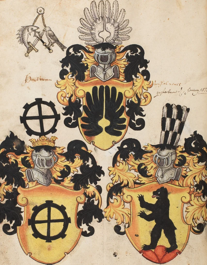 An illustration from The Housebook of the Lords of Hallwil, 1550, leaf 90