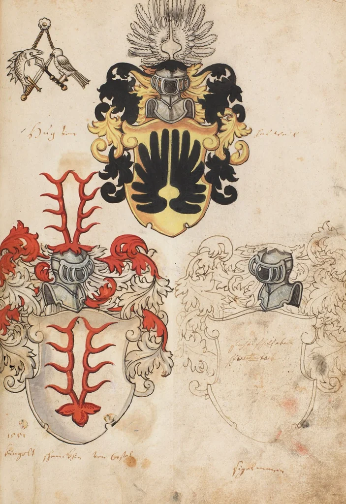 An illustration from The Housebook of the Lords of Hallwil, 1550, leaf 93