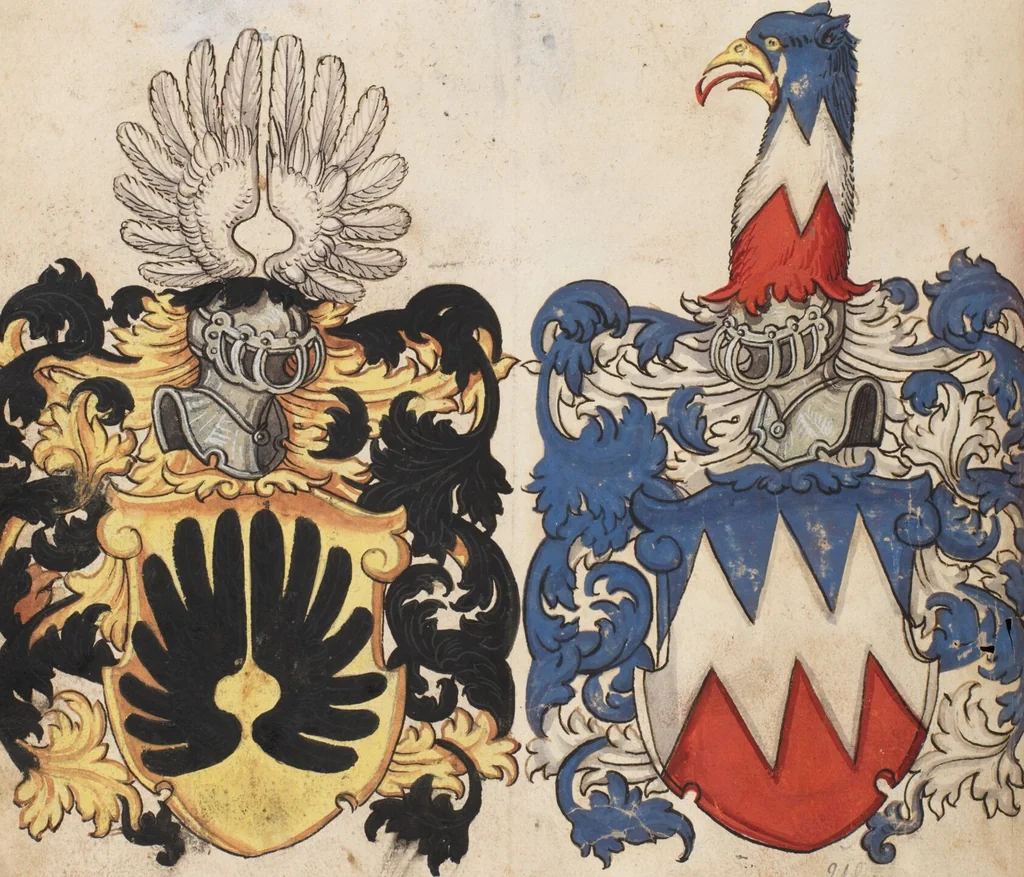 An illustration from The Housebook of the Lords of Hallwil, 1550, leaf 94