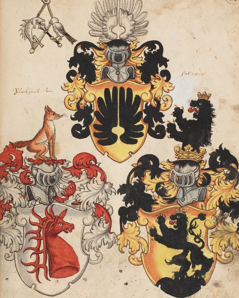 An illustration from The Housebook of the Lords of Hallwil, 1550, leaf 95