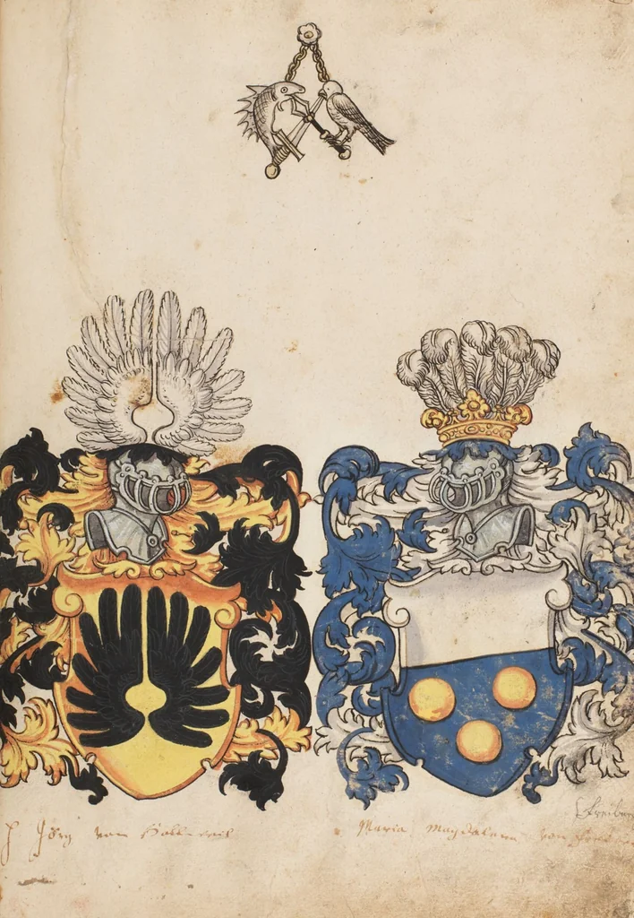 An illustration from The Housebook of the Lords of Hallwil, 1550, leaf 97