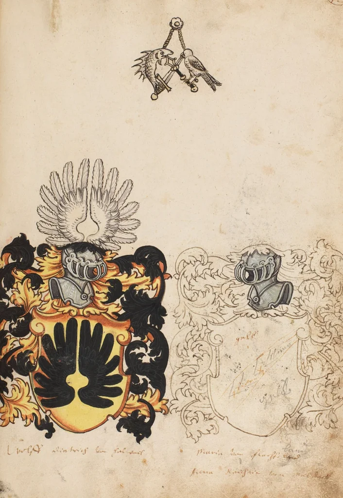 An illustration from The Housebook of the Lords of Hallwil, 1550, leaf 99