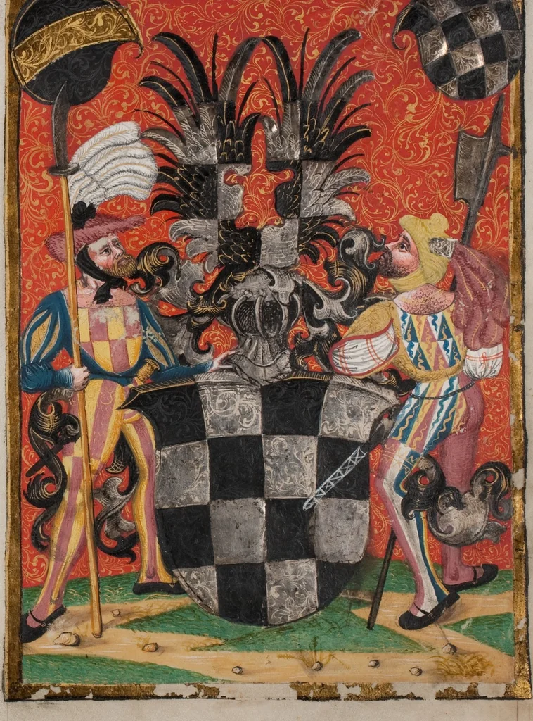 An illustration from Matriculation Register of the Rectorate of the University of Basel, Volume 1 (1460-1567), 1460, leaf 195