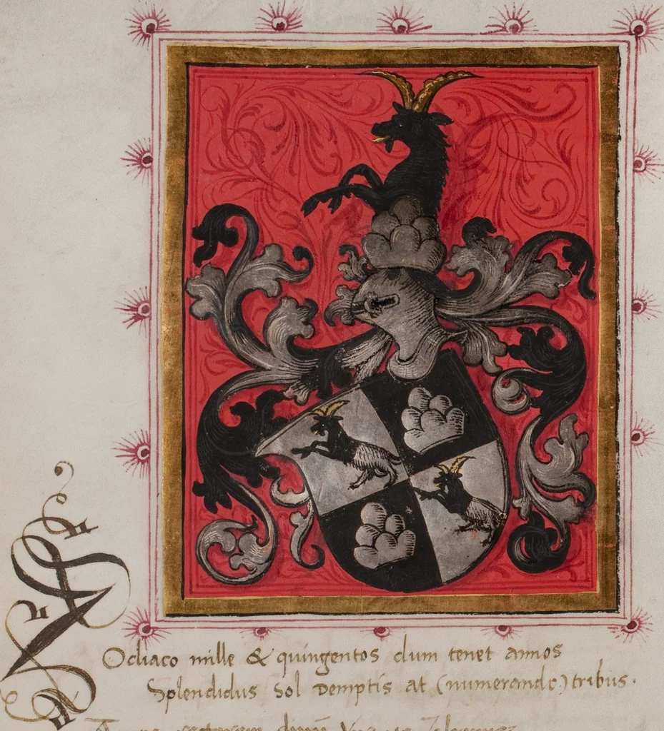 An illustration from Matriculation Register of the Rectorate of the University of Basel, Volume 1 (1460-1567), 1460, leaf 200
