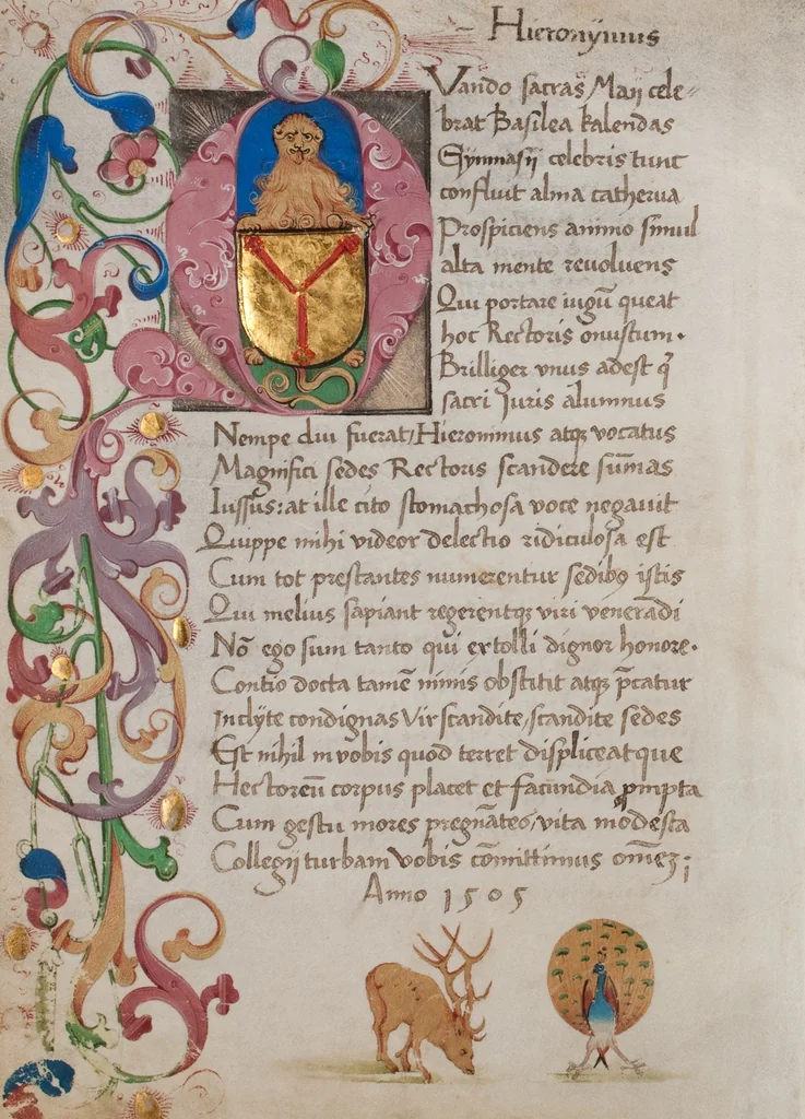 An illustration from Matriculation Register of the Rectorate of the University of Basel, Volume 1 (1460-1567), 1460, leaf 226