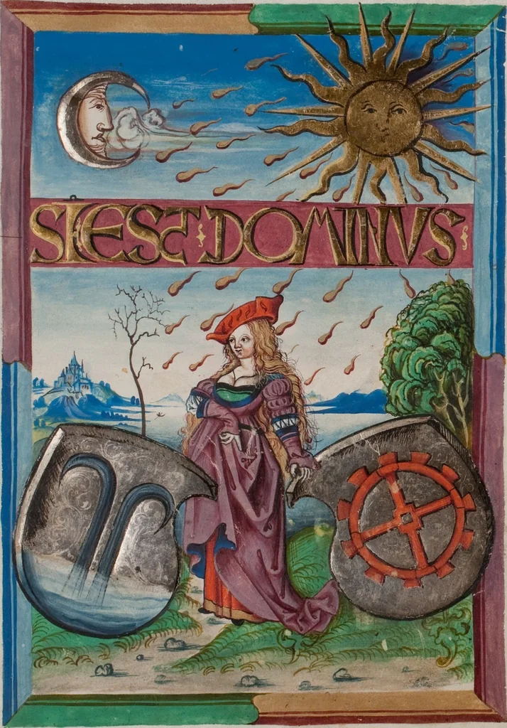 An illustration from Matriculation Register of the Rectorate of the University of Basel, Volume 1 (1460-1567), 1460, leaf 232