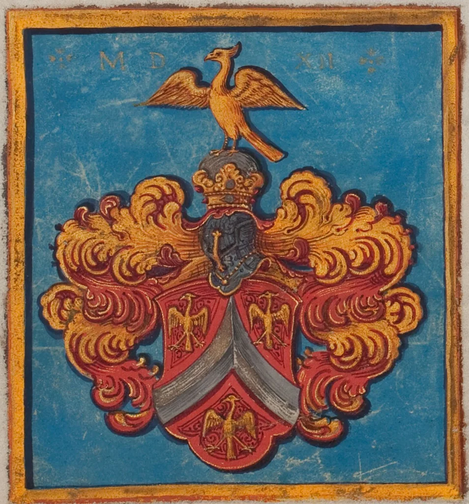 An illustration from Matriculation Register of the Rectorate of the University of Basel, Volume 1 (1460-1567), 1460, leaf 264