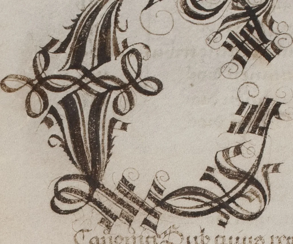 An illustration from Matriculation Register of the Rectorate of the University of Basel, Volume 1 (1460-1567), 1460, leaf 301