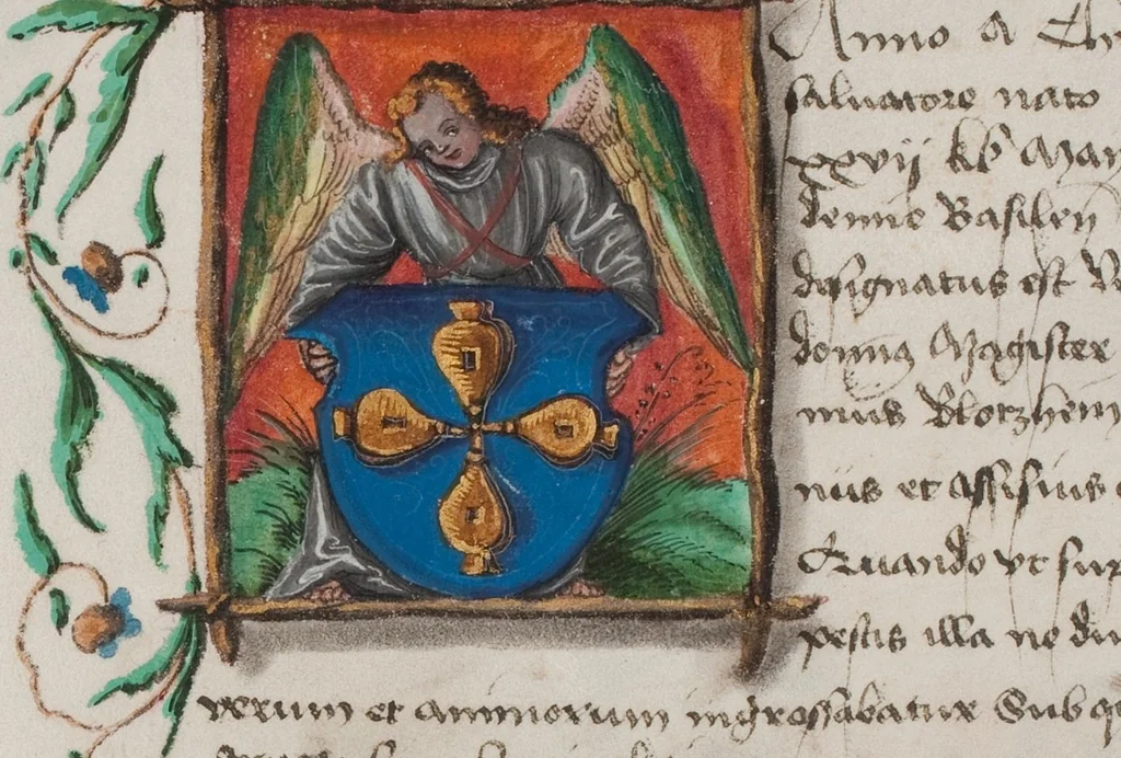 An illustration from Matriculation Register of the Rectorate of the University of Basel, Volume 1 (1460-1567), 1460, leaf 321