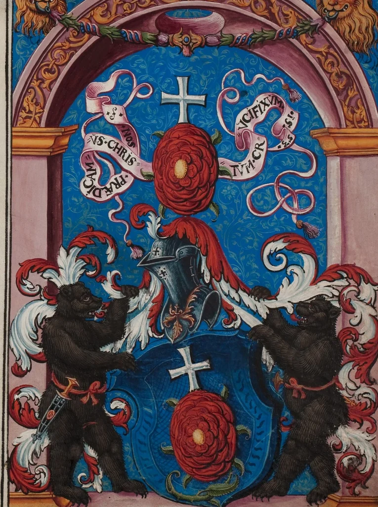 An illustration from Matriculation Register of the Rectorate of the University of Basel, Volume 1 (1460-1567), 1460, leaf 375