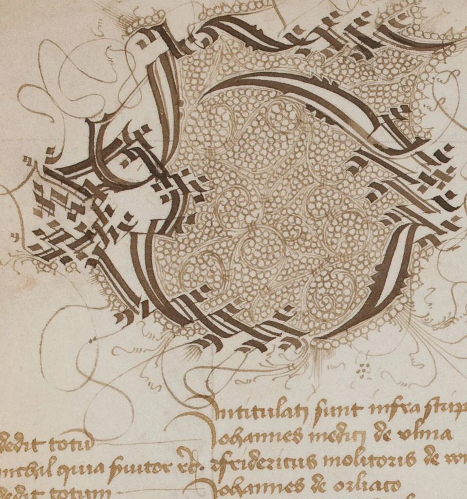 An illustration from Matriculation Register of the Rectorate of the University of Basel, Volume 1 (1460-1567), 1460, leaf 40