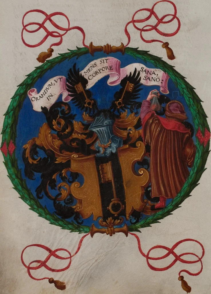 An illustration from Matriculation Register of the Rectorate of the University of Basel, Volume 1 (1460-1567), 1460, leaf 406