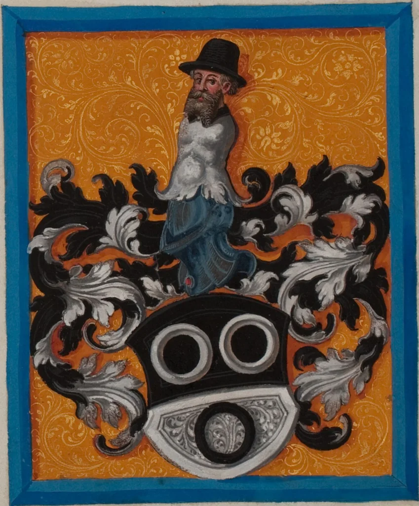 An illustration from Matriculation Register of the Rectorate of the University of Basel, Volume 1 (1460-1567), 1460, leaf 437