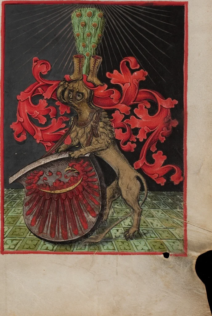 An illustration from Matriculation Register of the Rectorate of the University of Basel, Volume 1 (1460-1567), 1460, leaf 55