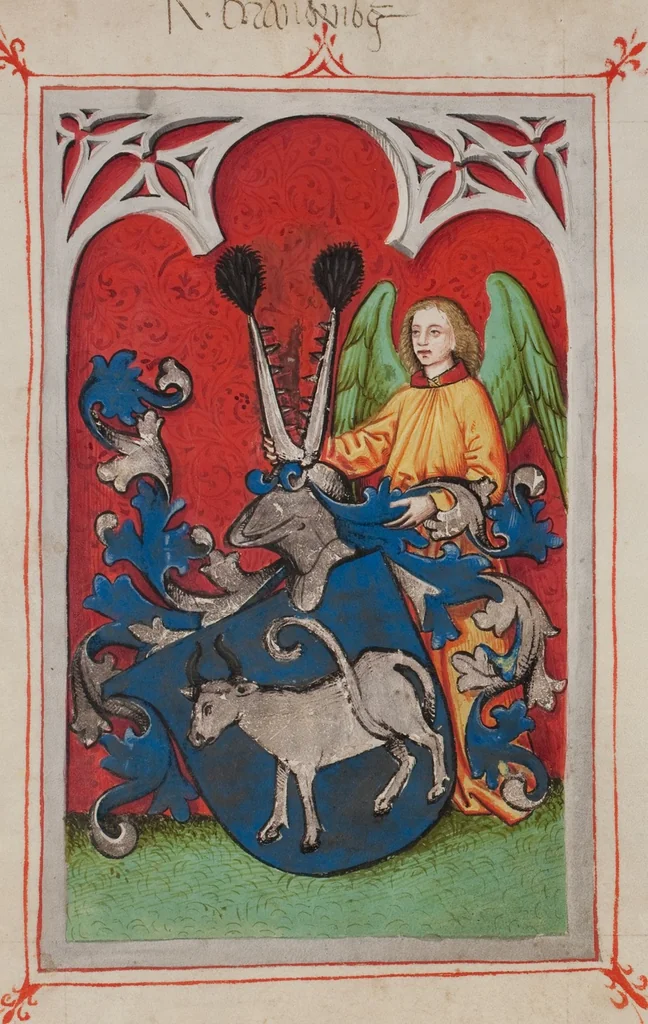 An illustration from Matriculation Register of the Rectorate of the University of Basel, Volume 1 (1460-1567), 1460, leaf 66
