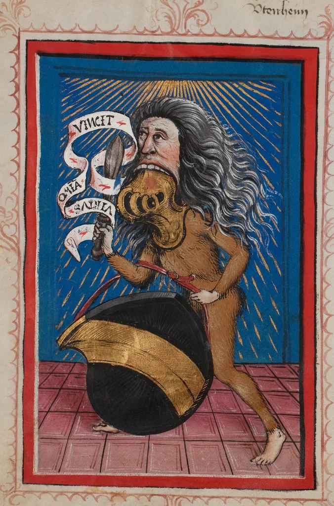 An illustration from Matriculation Register of the Rectorate of the University of Basel, Volume 1 (1460-1567), 1460, leaf 84