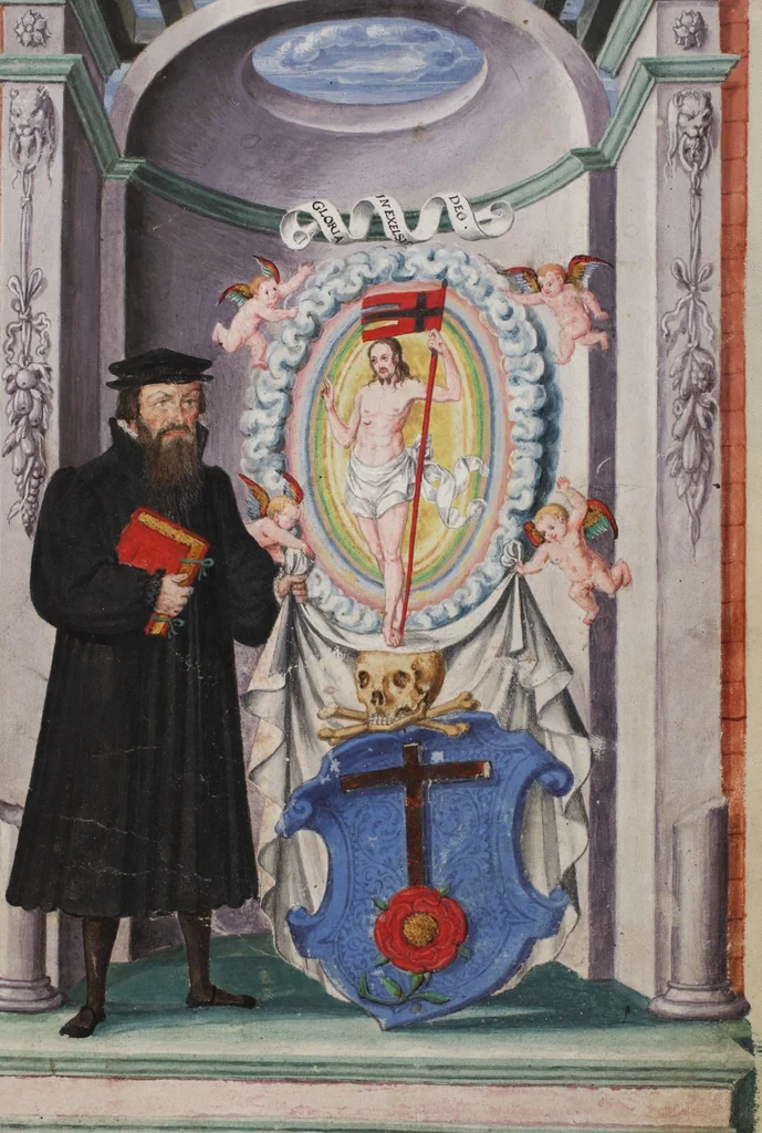 An illustration from Matriculation Register of the Rectorate of the University of Basel, Volume 2 (1586-1653), 1568, leaf 5