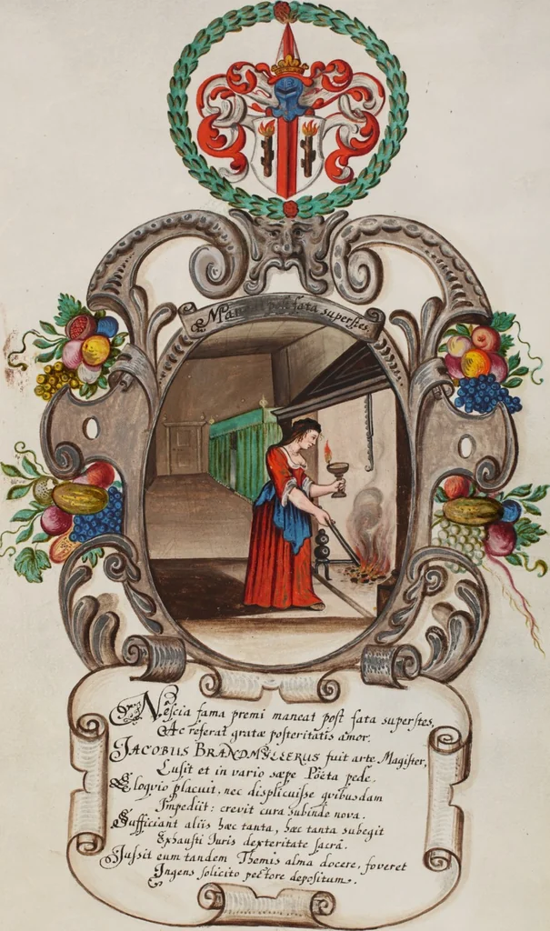 An illustration from Matriculation Register of the Rectorate of the University of Basel, Volume 3 (1654-1764), 1654, leaf 23