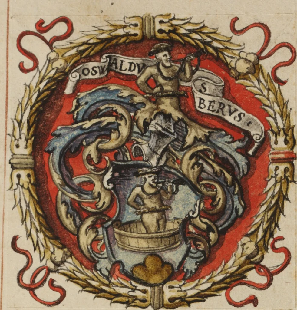 An illustration from Matricula facultatis medicae I, 1559-1800, 1559, leaf 13