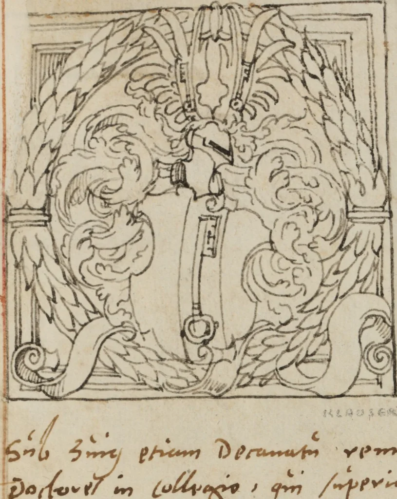An illustration from Matricula facultatis medicae I, 1559-1800, 1559, leaf 23
